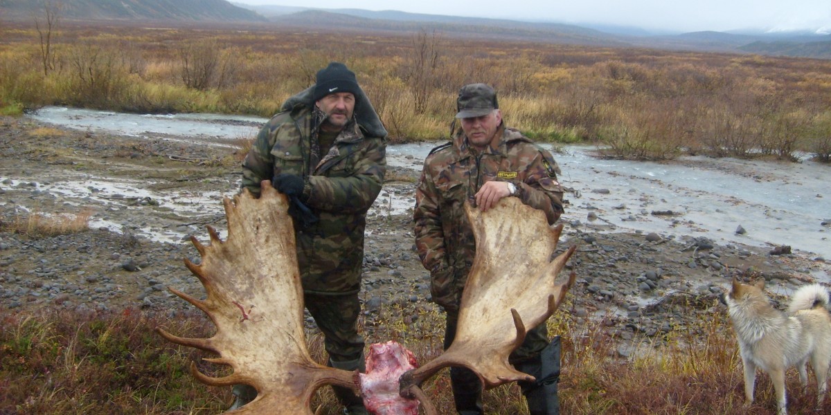 Охота на лося на Камчатке в снежный период