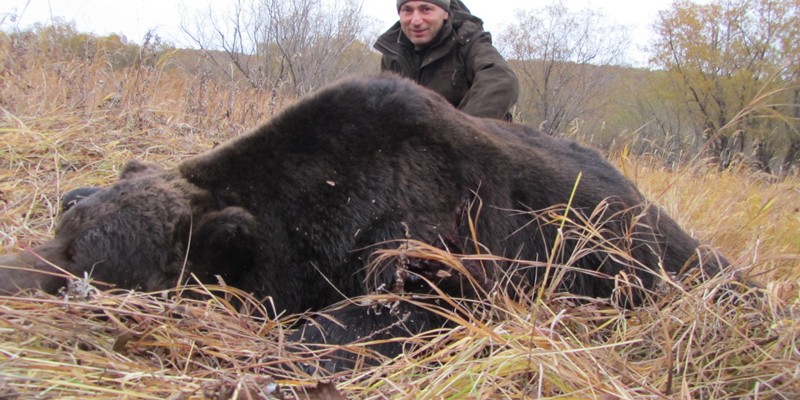 Осенняя охота на камчатского медведя